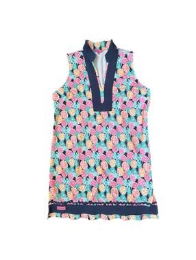 Measure  Simply Southern Navy & Pink Pineapple Dress with Rick Rack Detail - XXL